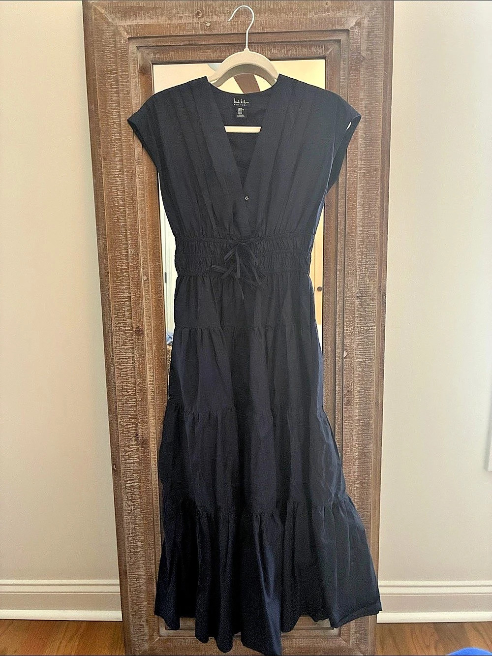 Nicole Miller Black Maxi Dress Size XS Like New